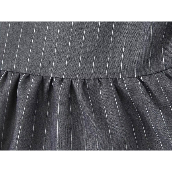 STRIPE FRILL SKIRT