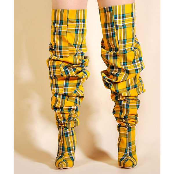 CHECK LOOSE BOOTS