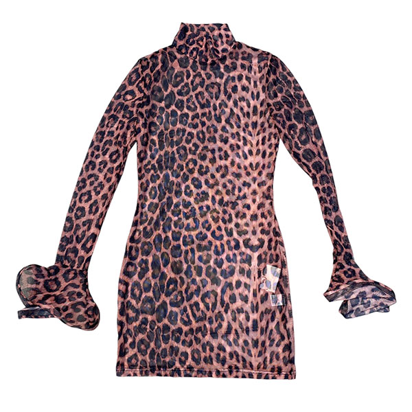 LEOPARD SHEER ONEPIECE
