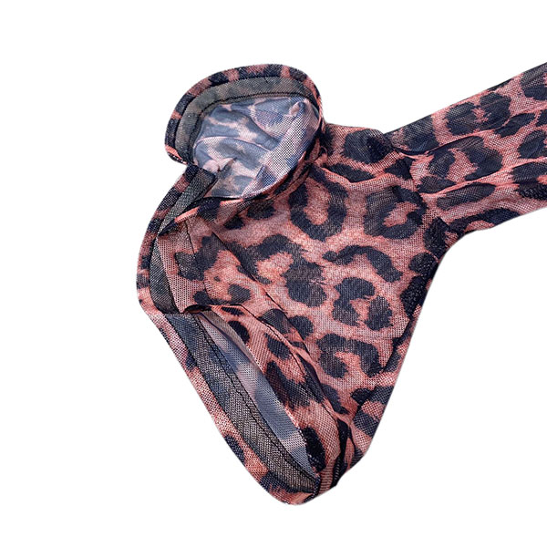 LEOPARD SHEER ONEPIECE