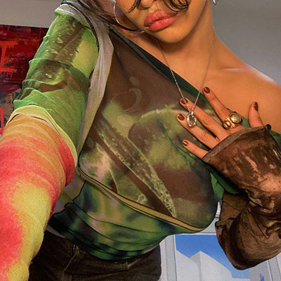 COSMOS SHEER TOPS