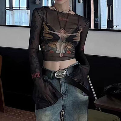 BUTTERFLY SHEER TOPS