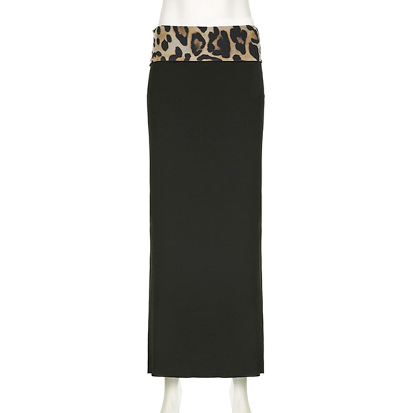 LEOPARD SHEER SKIRT