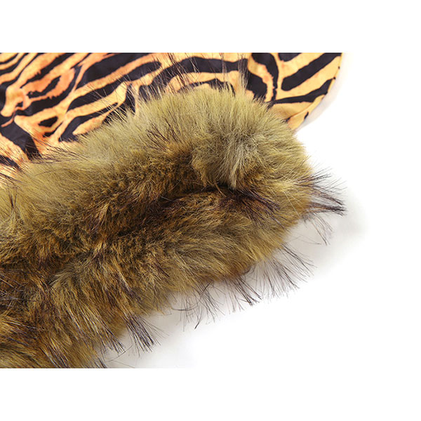 TRIM FUR LEOPARD SKIRT