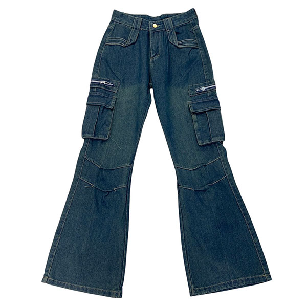 DENIM CARGO PANTS