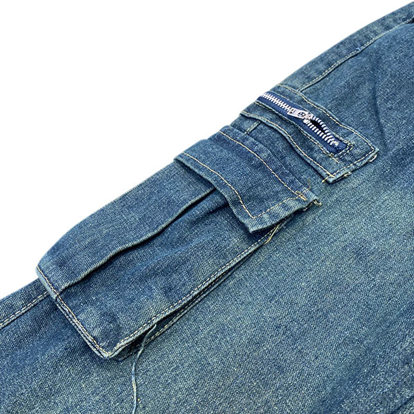 DENIM CARGO PANTS