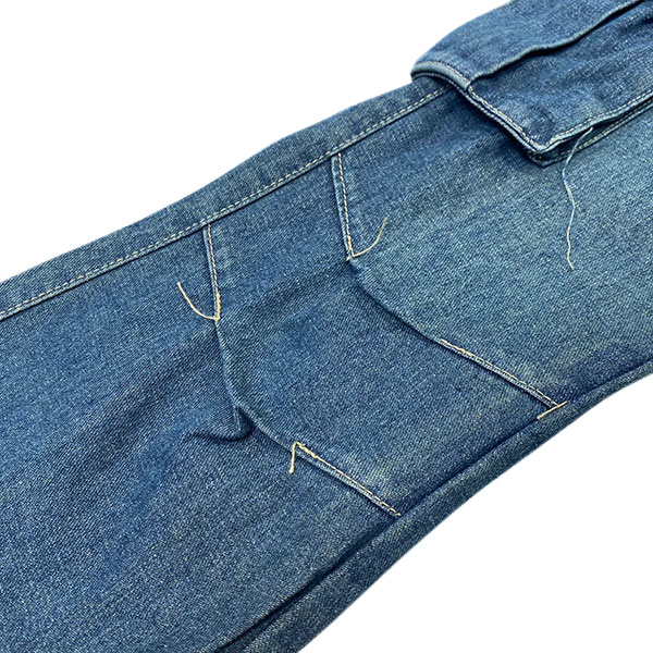 DENIM CARGO PANTS