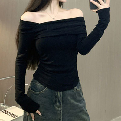 ONE SHOULDER SLIM TOPS
