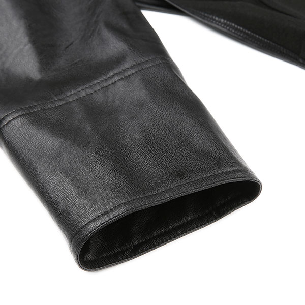 HIGH CUT ECO LEATHER JACKET
