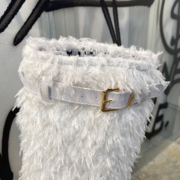 SHAGGY PLATFORM BOOTS