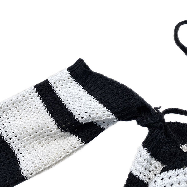 BORDER KNIT TWO PIECE