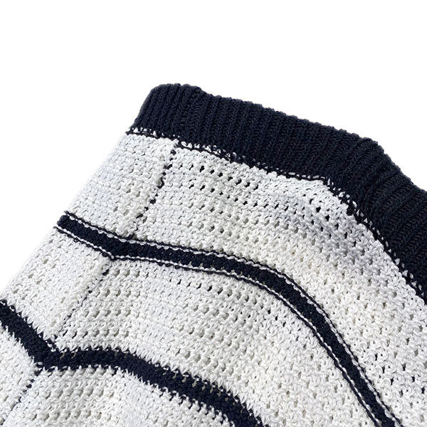 BORDER KNIT TWO PIECE