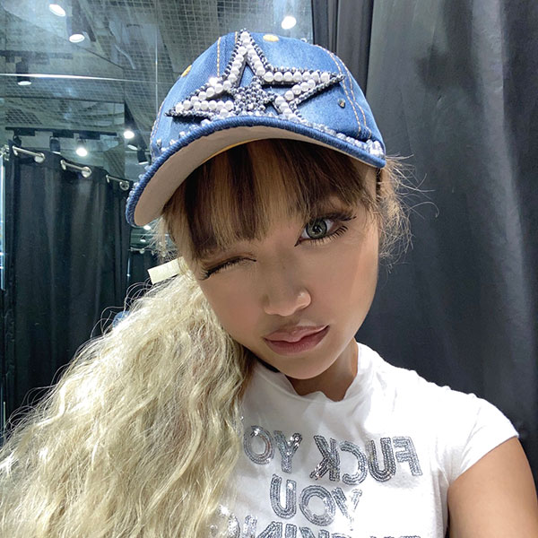 STAR RIVET DENIM CAP