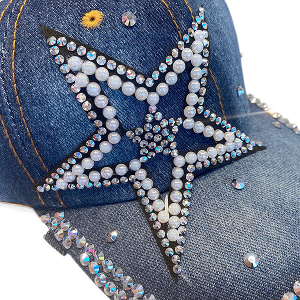 STAR RIVET DENIM CAP