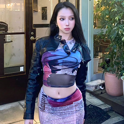 RIDERS CROPPED JACKET