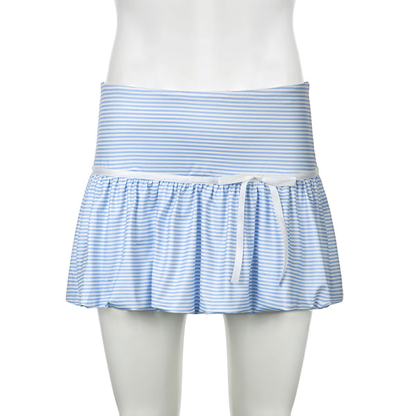 BORDER BALLOON SKIRT