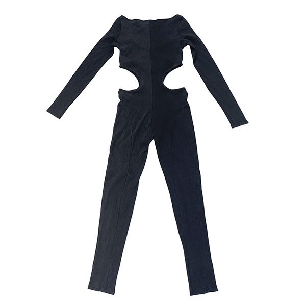 PIGMENT RIB HOLLOW JUMP SUIT