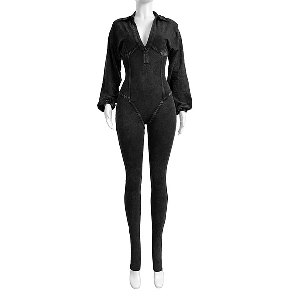 PIGMENT RIB JUMP SUIT