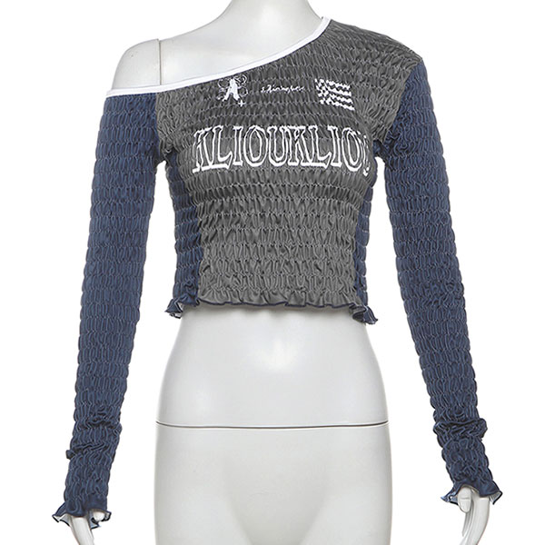 SPORTS SHIRRING TOPS