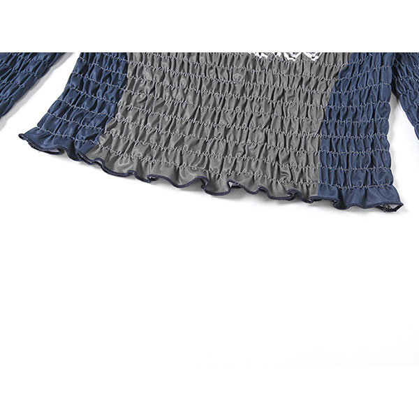 SPORTS SHIRRING TOPS