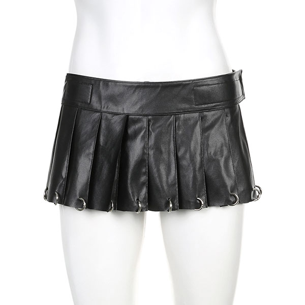 RING PLEATS SKIRT