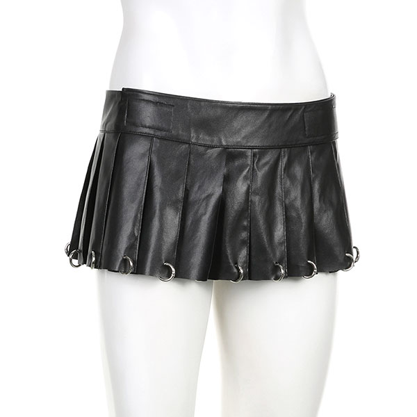 RING PLEATS SKIRT