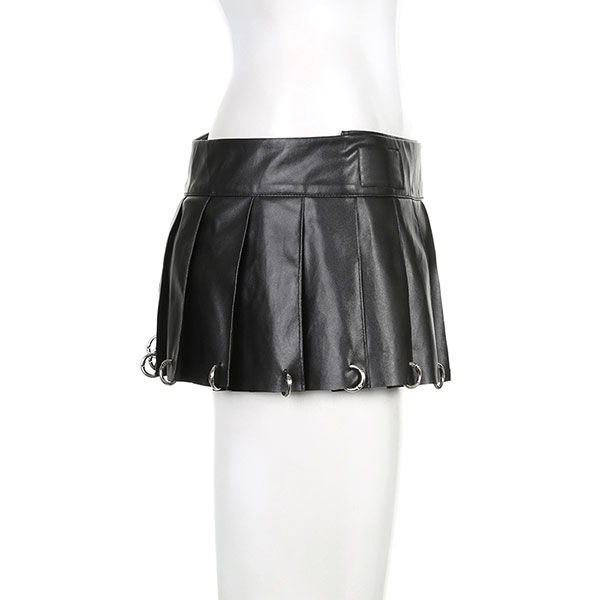 RING PLEATS SKIRT