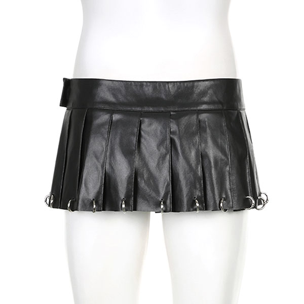 RING PLEATS SKIRT