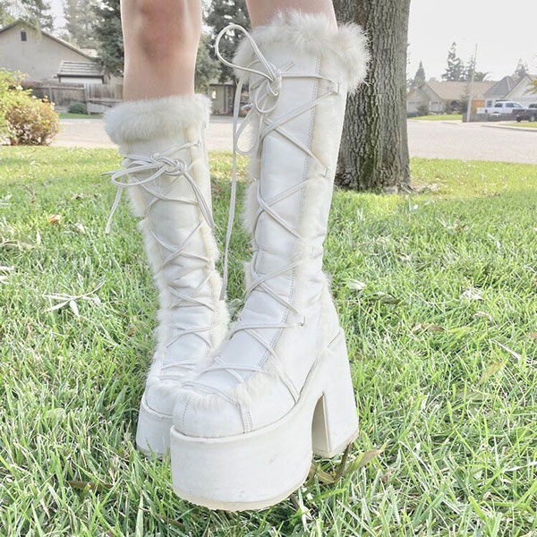 MOUTON PLATFORM BOOTS