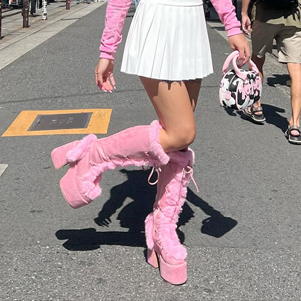 MOUTON PLATFORM BOOTS