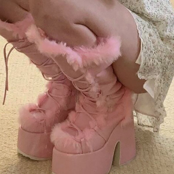 MOUTON PLATFORM BOOTS