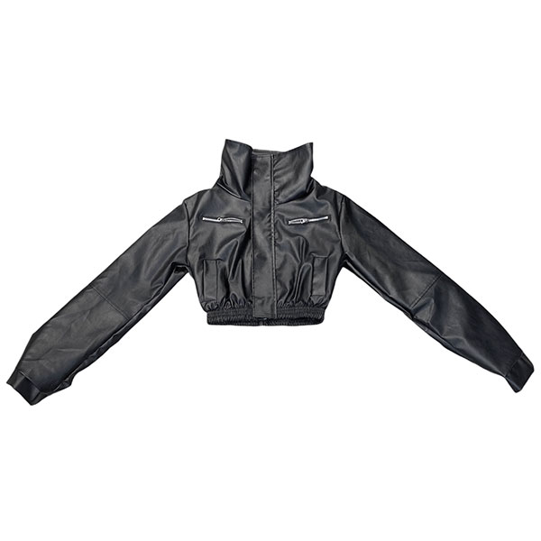 ECO LEATHER HIGH STAND JACKET