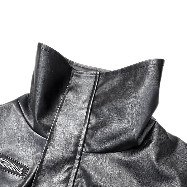 ECO LEATHER HIGH STAND JACKET