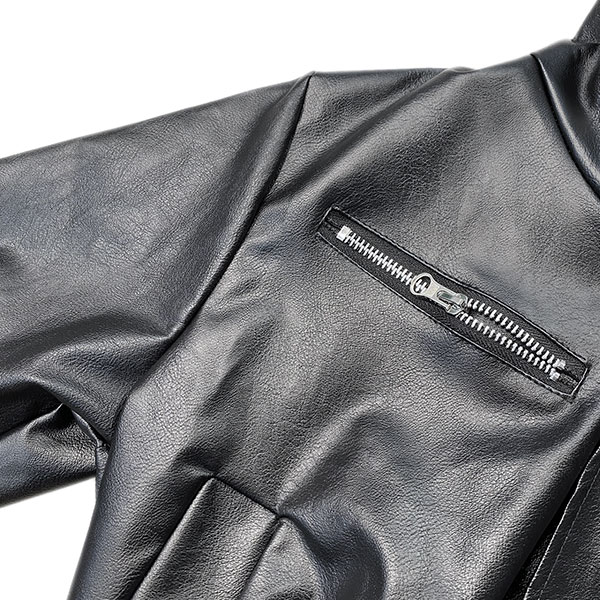 ECO LEATHER HIGH STAND JACKET