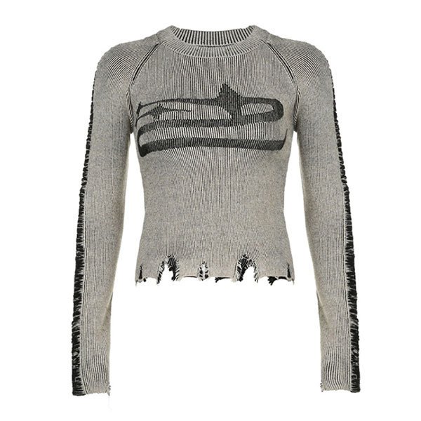 STAR DAMAGE KNIT
