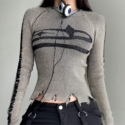 STAR DAMAGE KNIT
