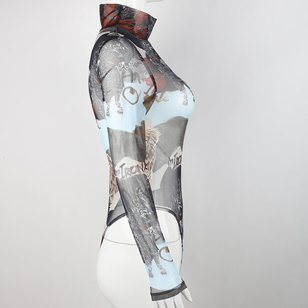 ALLOVER SHEER BODYSUIT