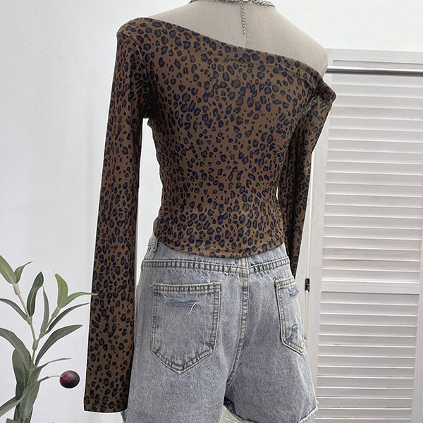 LEOPARD ONE SHOULDER