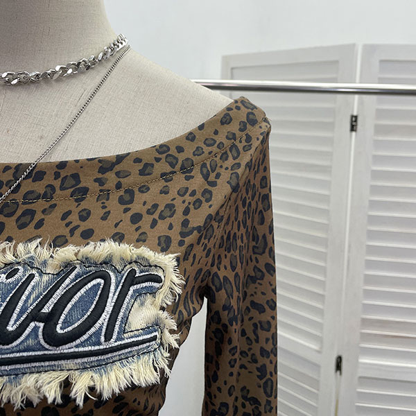 LEOPARD ONE SHOULDER