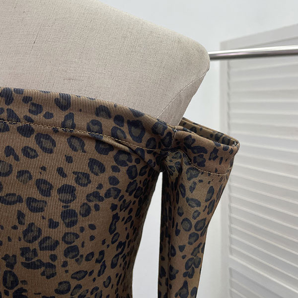 LEOPARD ONE SHOULDER