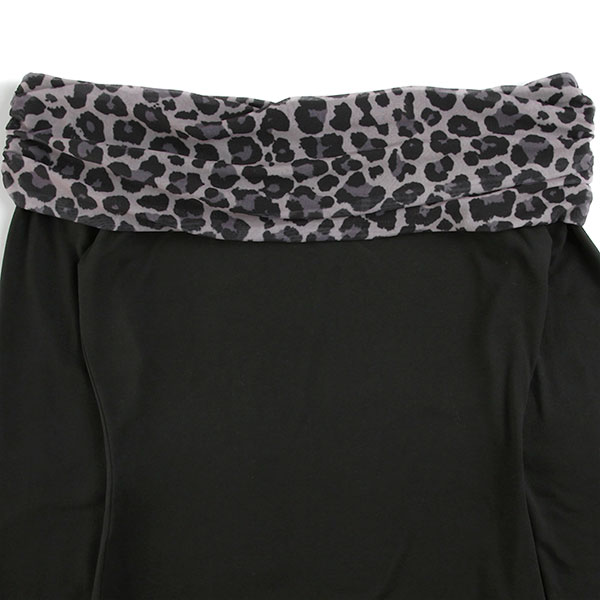 TRIM LEOPARD ONEPIECE