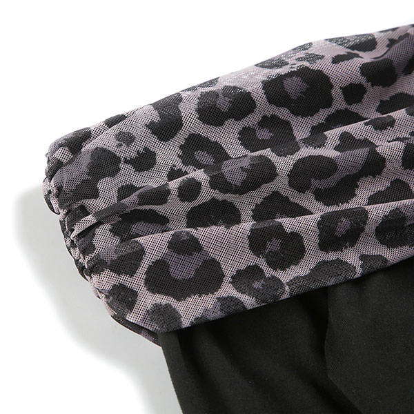 TRIM LEOPARD ONEPIECE