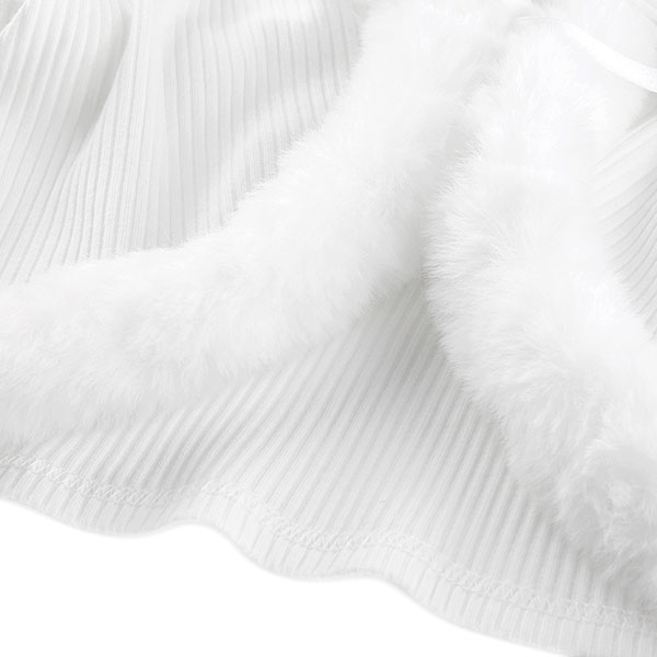 TRIM FUR CARDIGAN