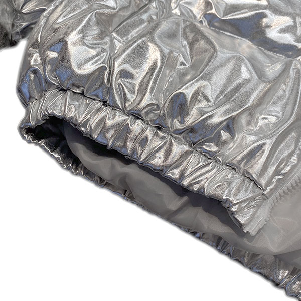 METALLIC CROPPED PUFF JACKET