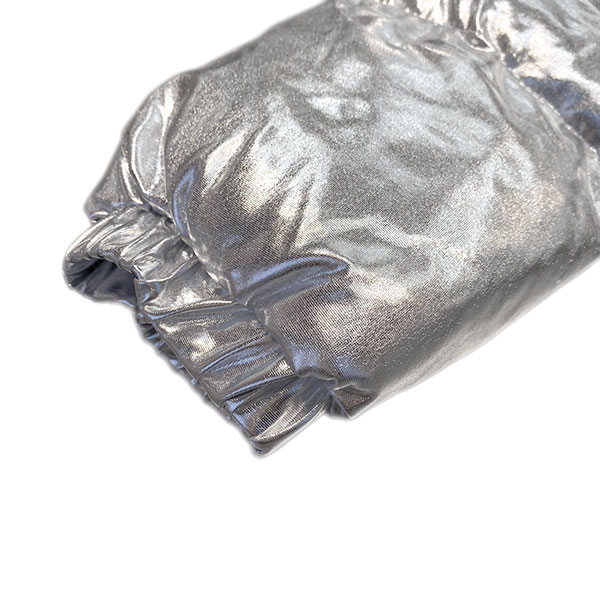 METALLIC CROPPED PUFF JACKET