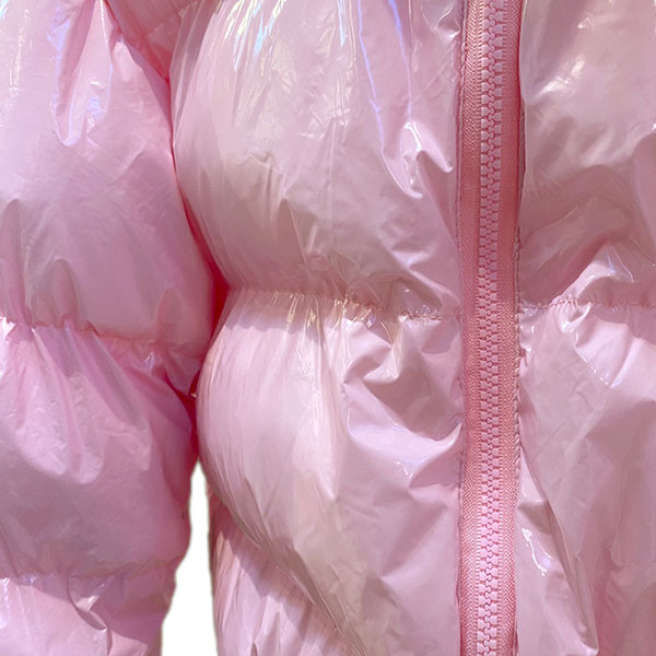 ENAMEL CROPPED PUFF JACKET