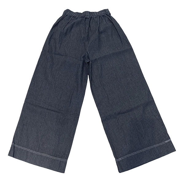 STRIPE WIDE DENIM PANTS