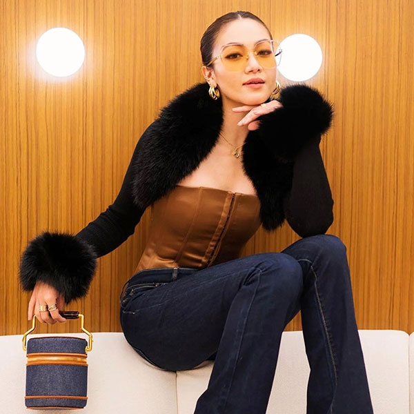 TRIM FUR HIGHCUT CARDIGAN