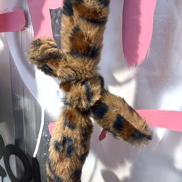 LEOPARD FUR STAR BAG