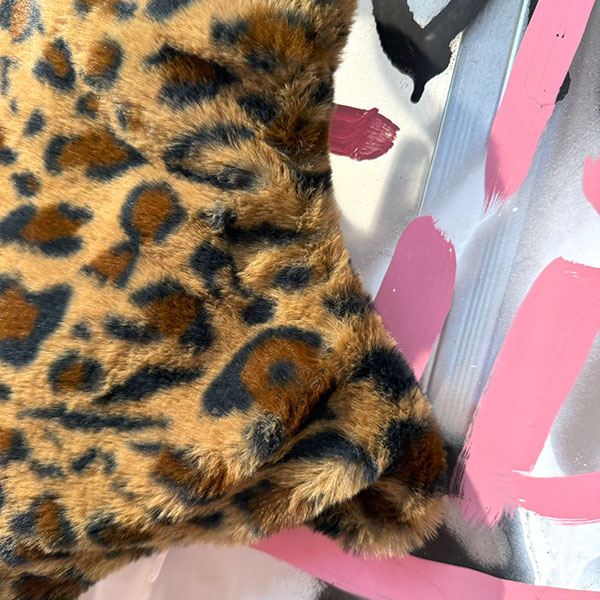 LEOPARD FUR STAR BAG